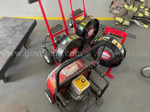 Lot of Four (4) Extraction Fans / (3) Ramfan TurboForce Ventilators + Tempest Power Blower
