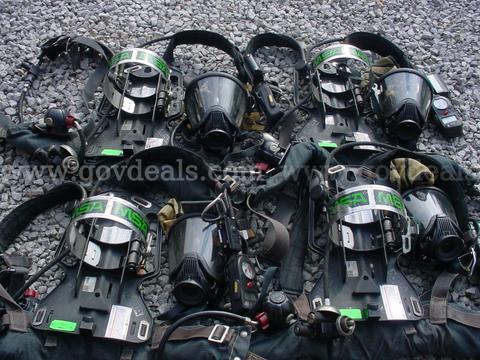 4 Used MSA 4500 HP air packs