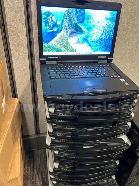 Lot of 20 Panasonic ToughBook FZ-55 MK-1 semi-rugged laptops - With SSD and Wind