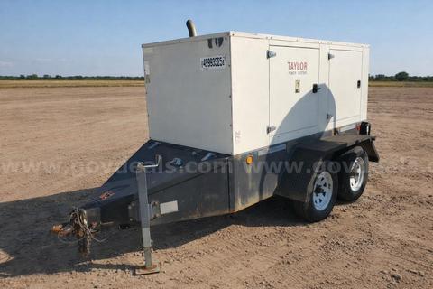 2004 Taylor Power System 60KW Turbo Diesel Generator 3 phase 1900 Hours