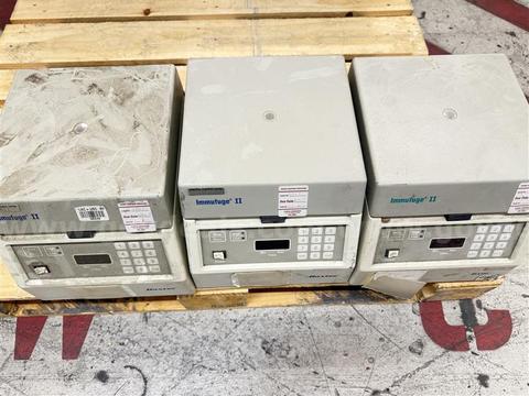 BAXTER IMMUFUGE II CENTRIFUGE, SN#12507, 63361, 63364