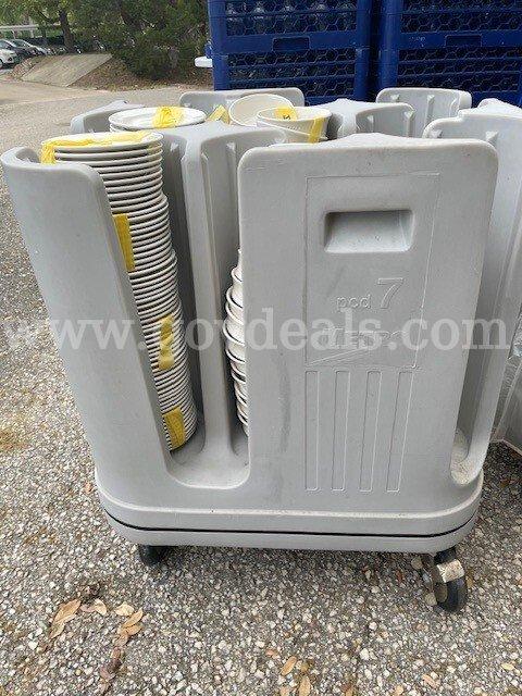 Plate Bowl/Dish Caddy Mobile Rack for 7” plates