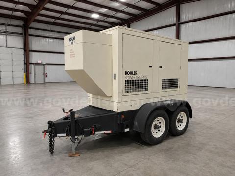 2005 Generator 58 KW Kohler Standby Mobile Diesel John Deere engine