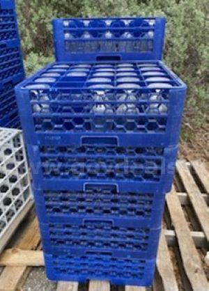 11 each Stackable 25 compartment glass racks