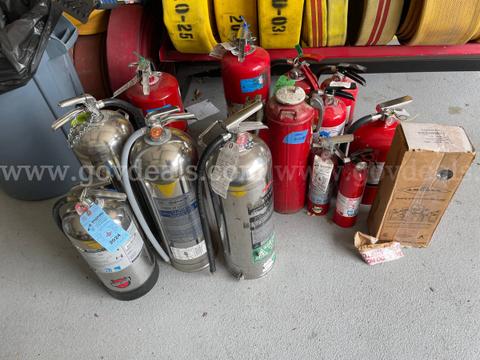 Mixed Lot Fire Extinguishers β Stainless & ABC Units (Bulk Lot)