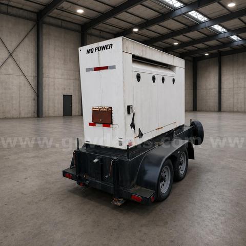 2007 MQ POWER  60KW Turbo Diesel Generator shows 498 hours