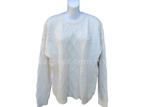 Lot of 11 Vamtac Women's Fall Sweaters Fisherman Long Sleeve Light Beije Large (L) Bx 7