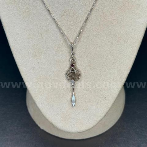 925 Silver Stamped Necklace