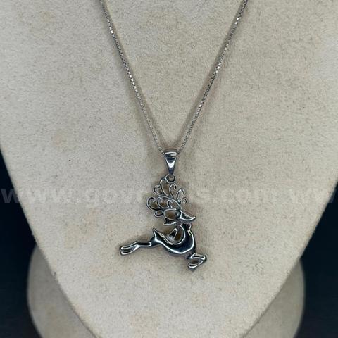 925 Silver Stamped Necklace