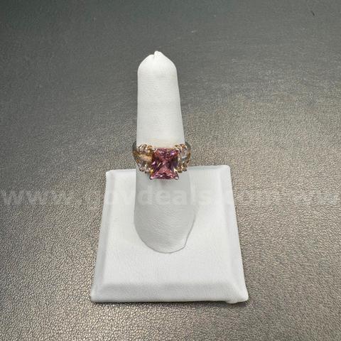 Silver 925 Ring with Pink Stone