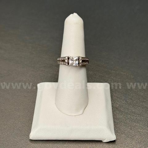 Silver 925 Ring with White Stone
