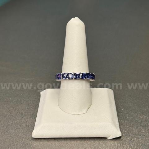 Silver 925 Ring with Purple Stones