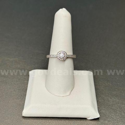 Silver 925 Ring with White Stones