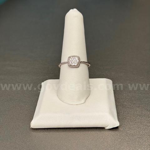 Silver 925 Ring with White Stones