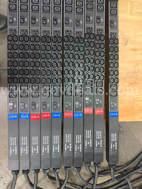 Lot of 10 Raritan PX3-1955V-C5 Intelligent Rack PDU 208V 3Ø 24A 0U 45-Outlets L21-30P