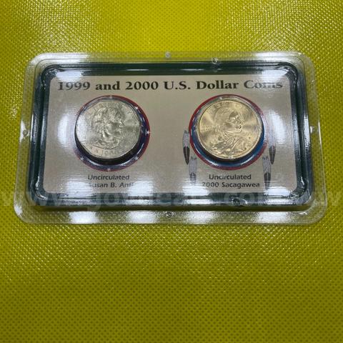 1999 SBA & 2000 SACAGAWEA  LITTLETON $1 COIN COLLECTION SET FAST FREE SHIPPING (USA ONLY)