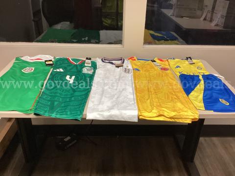 Lot of 5 Soccer Jerseys