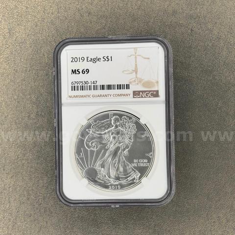 2019 MS69 Walking Liberty Dollar