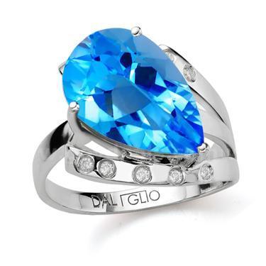 TOPAZ and DIAMOND Ring