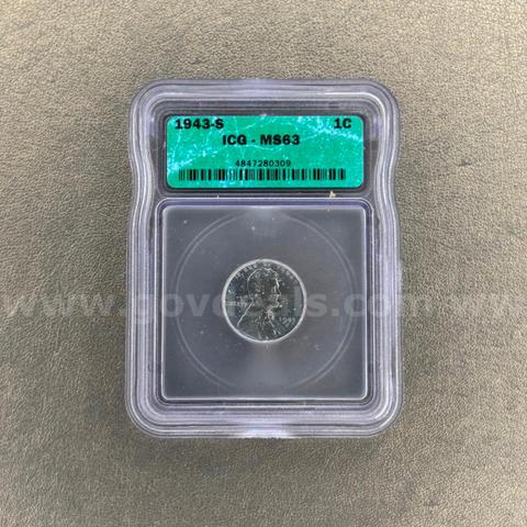 1943-S MS63 Steel Penny
