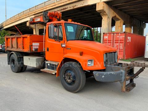 2003 Freightliner FL80 - Dump with Stetco basin Cleaner & 10' Swing Plow
