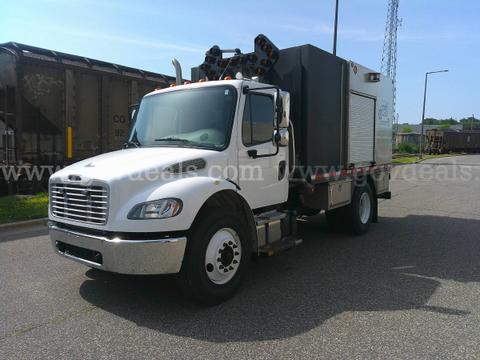 2018 FREIGHTLINER M2-106 SINGLE AXLE AMERCIAN 800-H ECO TRUCK MOUNTED SEWER JET