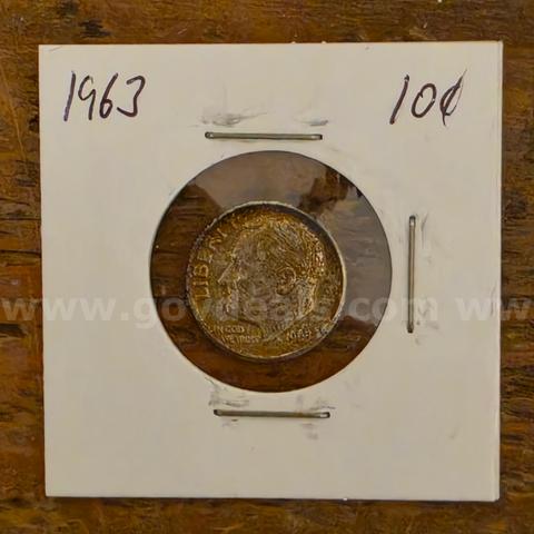 Beautiful Silver Roosevelt Dime 1963