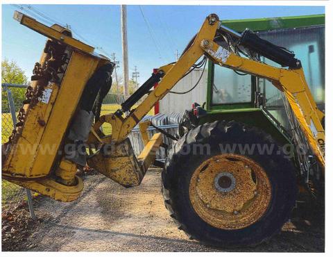 Used John Deere 5410 Side Arm Mower with Tiger Flail Mower