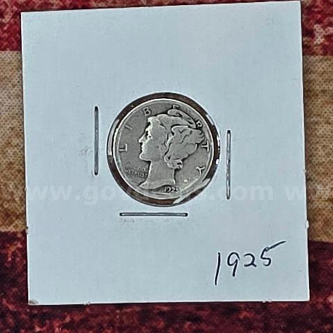 Nice Old Silver Mercury Dime 1925