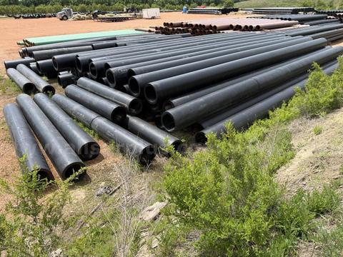 Pipe, HDPE, 30in to 24in Dia, DR9 to DR11, 50ft to 12ft, 5in Long, Unused, Approx 73jts