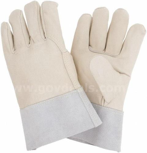 Brand New - 12 Pairs - Grain Cowhide Leather Mig Tig Welders Gloves, 2XL - Split Leather Band Cuff - Shipping Available
