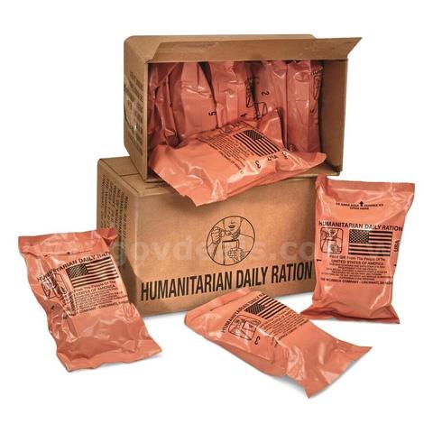 48 Cases Humanitarian Meals Ready to Eat, MRE