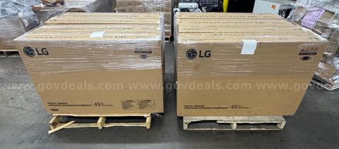 Lot of 8 LG 49VL5PJ 49" Commercial Video Wall Displays β Power On Tested