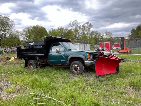 1995 GMC SIERRA DUMP TRUCK WITH BLADE