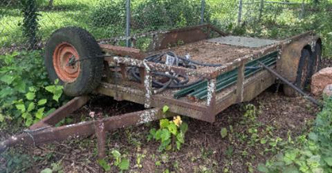 2006 Trailmaster Utility 16x6 Flatbed Trailer