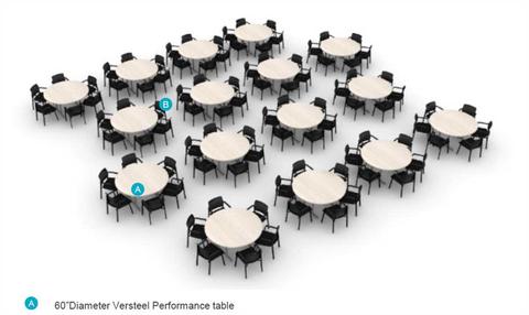 Lot of 16 Versteel 60-Inch Banquet Tables!