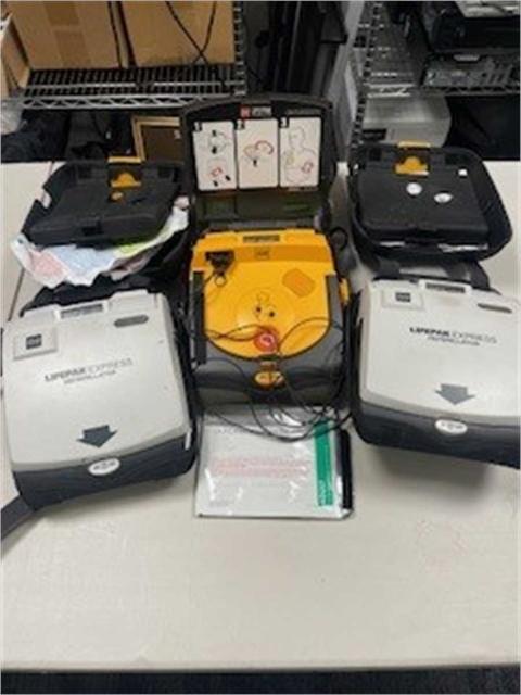 Defibrillators lot of 3