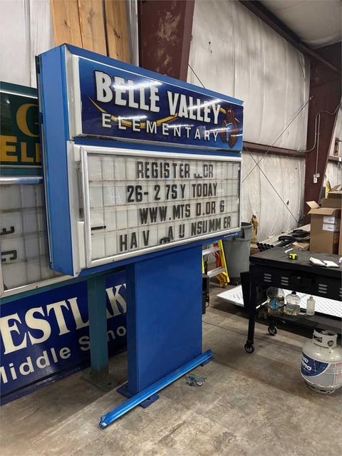 Changeable Letter Monument Sign