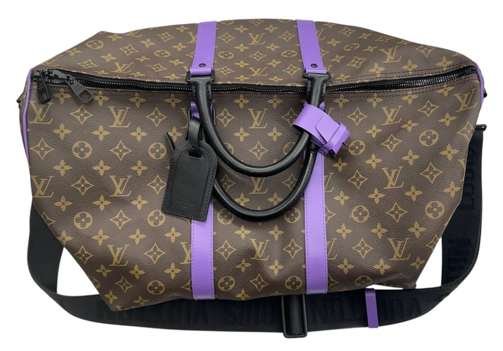 Louis Vuitton Travel Bag Keepall Bandouliere Monogram Macassar - photo 1