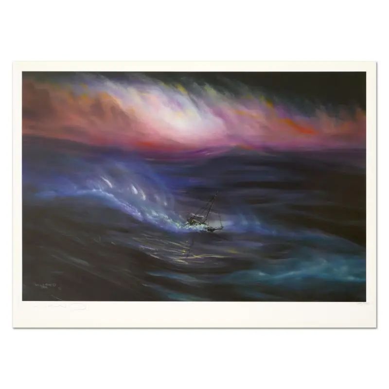 Wyland, "Storm" Limited Edition Lithograph, Numbered and Hand Signed with Certificate of Authenticity. - photo 1