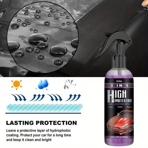 High Protection Ceramic Coating Nano Spray, Car Coating Wax Polishing Spray, Plastic Refresher, Fast Fine Scratch Repair