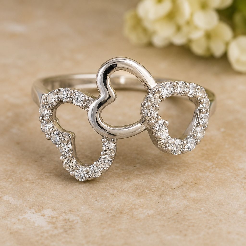 No Reserve 925 Sterling Silver 1.24 Ct Cubic Zirconia Ring 6 US Ring Size - photo 1