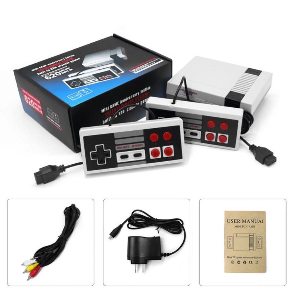 Retro Controllers with 620 Built-in Classic Plays, 8-Bit Video Play System for Adults and Kids, Includes 2 Controllers - Rediscover the Joy of Retro Playing - photo 1