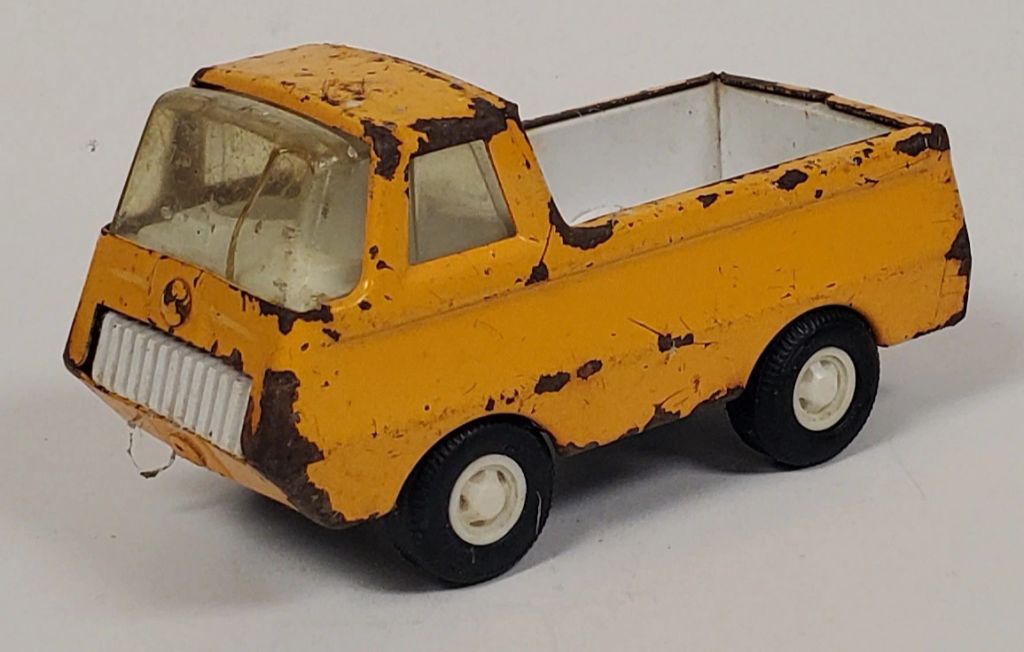 Vintage USA Tonka Orange Metal Toy Pickup Truck 4.5" Fair - photo 1