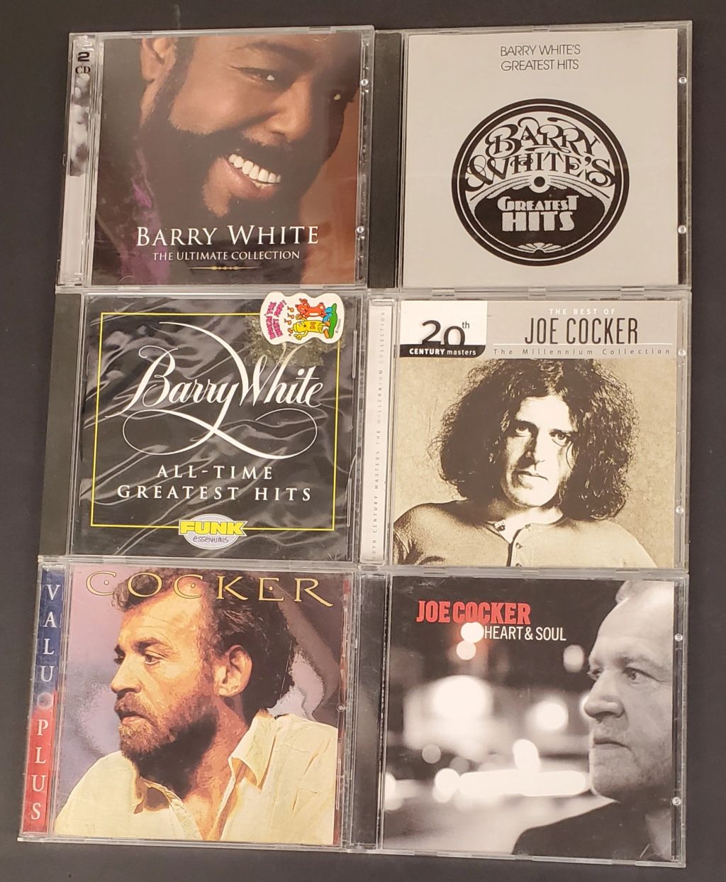 Barry White & Joe Cocker Greatest Hits CD Collection - 6 Disc Set - VG - photo 1