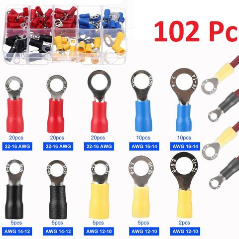 102 PC Insulated Electrical Wire Splice Terminal Spades