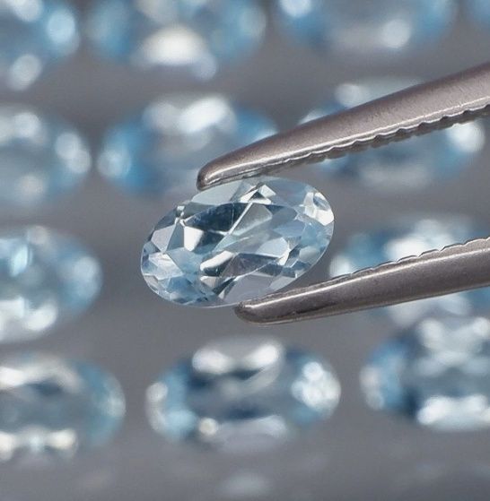 No Reserve VVS Natural Swiss Blue Topaz Pear Cut Loose Gemstone - photo 1