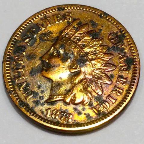1873 Indian Head Penny Beautiful High Grade Coin Rare Date