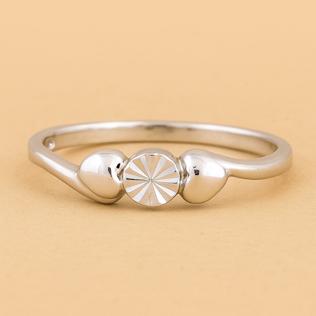 No Reserve 925 Sterling Silver 0.00 Ct Plain Ring 7 US Ring Size - photo 1