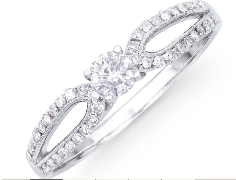 $5,885 GLS Appraisal Value! 0.43 Cts Certified Natural Diamond 14K Designer Ring - photo 1